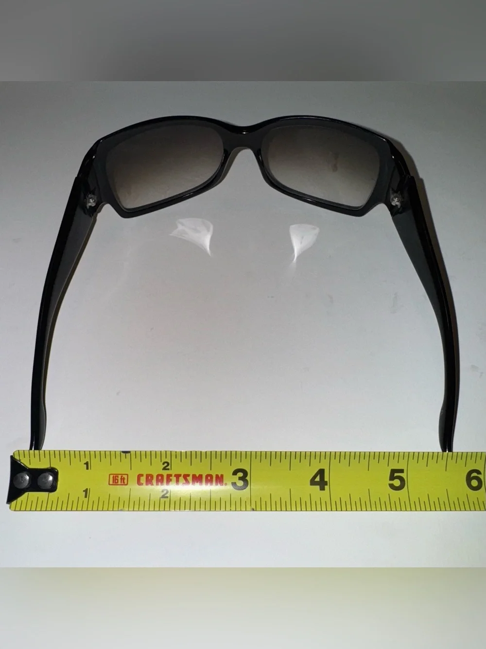 Vintage Christian Dior Oversized Rhinestone Crystal Logo Gradient Sunglasses